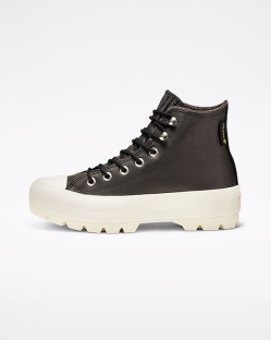 Botas Converse Chuck Taylor All Star GORE-TEX Lugged Waterproof Leather Para Mujer - Negras/Rosas |